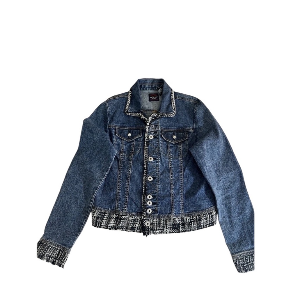OTB One Tuff babe Denim Jacket Size Large